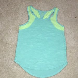 Girl’s Neon Teal Tank